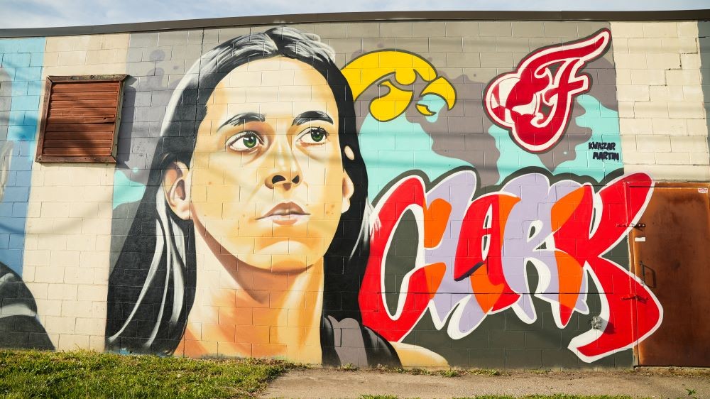 Caitlin Clark Mural. Photo Credit: Visit Indy