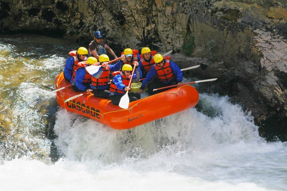 Cascade River and Kayak. Photo Credit: Boise CVB