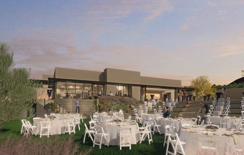 Views Ballroom and Lower Lawn rendering at Sanctuary Camelback Mountain Resort & Spa.