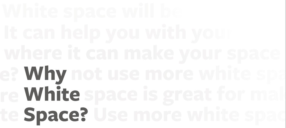 White space graphic.
