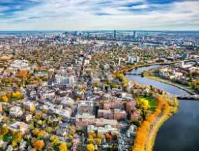 Cambridge aerial view.