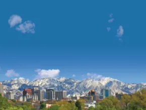 Downtown Salt Lake City.